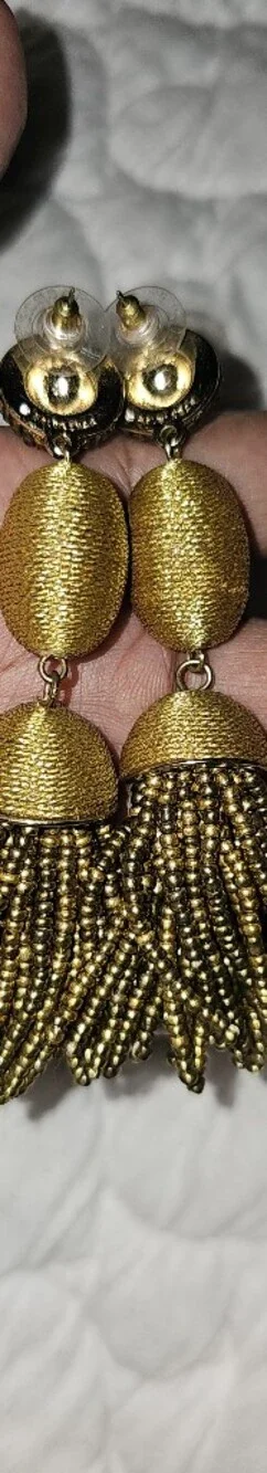 BaubleBar Kalia Beaded Tassel Earrings